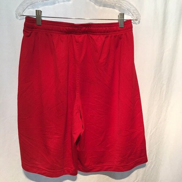 Under Armour Loose Fit Basketball Shorts Youth Red/Gray SZ G/LG - Picture 4 of 4